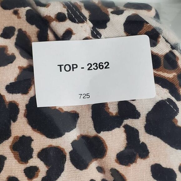 Maurices Leopard Print Sleeveless V-Neck Tank Top Size S Rayon Blend - Picture 5 of 5